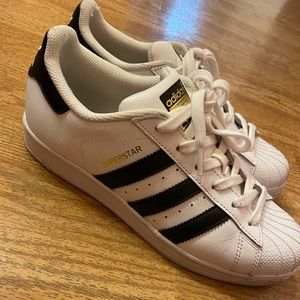 Adidas Superstars white womans8.5 youth 6.5